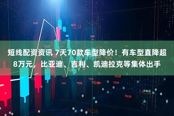 短线配资资讯 7天70款车型降价！有车型直降超8万元，比亚迪、吉利、凯迪拉克等集体出手